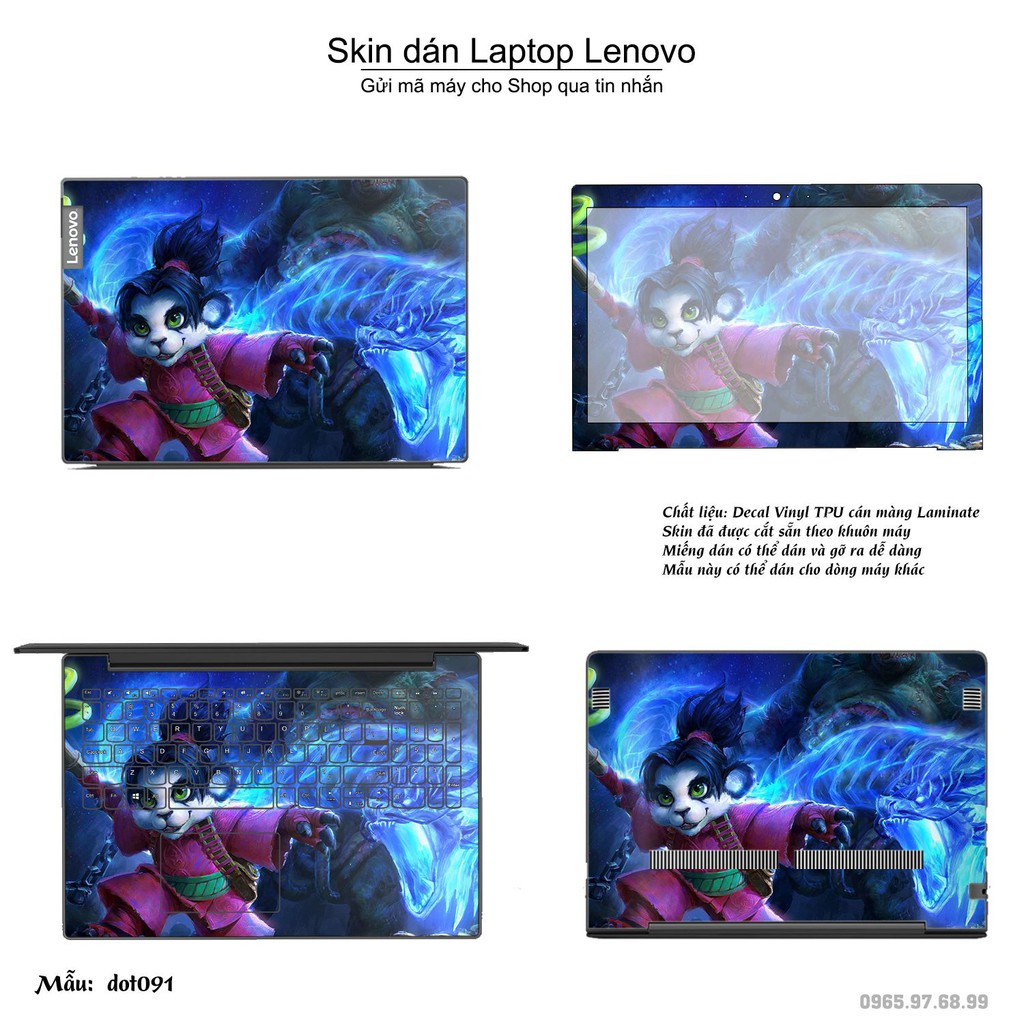 Skin dán Laptop Lenovo in hình Dota 2 _nhiều mẫu 15 (inbox mã máy cho Shop)