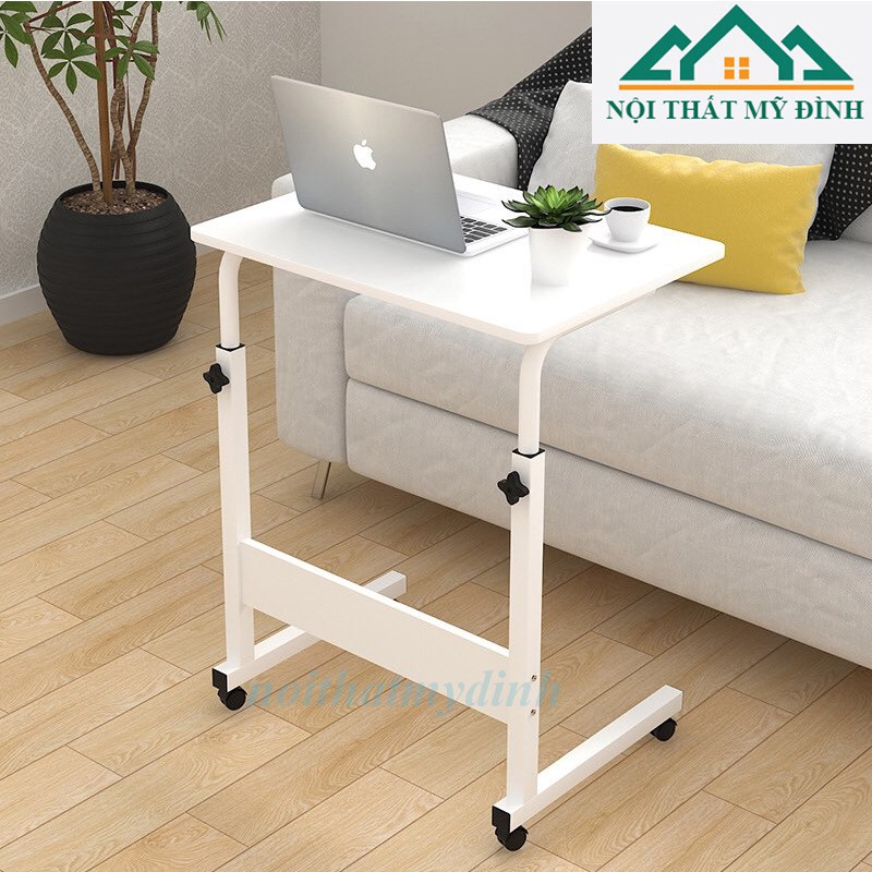 Bàn làm việc đa năng nâng hạ có bánh xe di chuyển linh hoạt, mặt bo góc an toàn, định vị lỗ rất dễ lắp đặt. | BigBuy360 - bigbuy360.vn