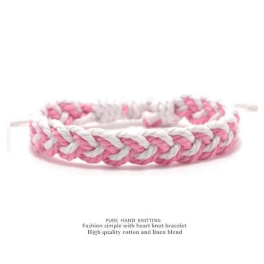 Vòng Đeo Tay Dây Bện Chất Lượng Cao Có Thể Điều Chỉnh Phù Hợp Làm Quà Valentine / Bạn Trai / Bạn Gái