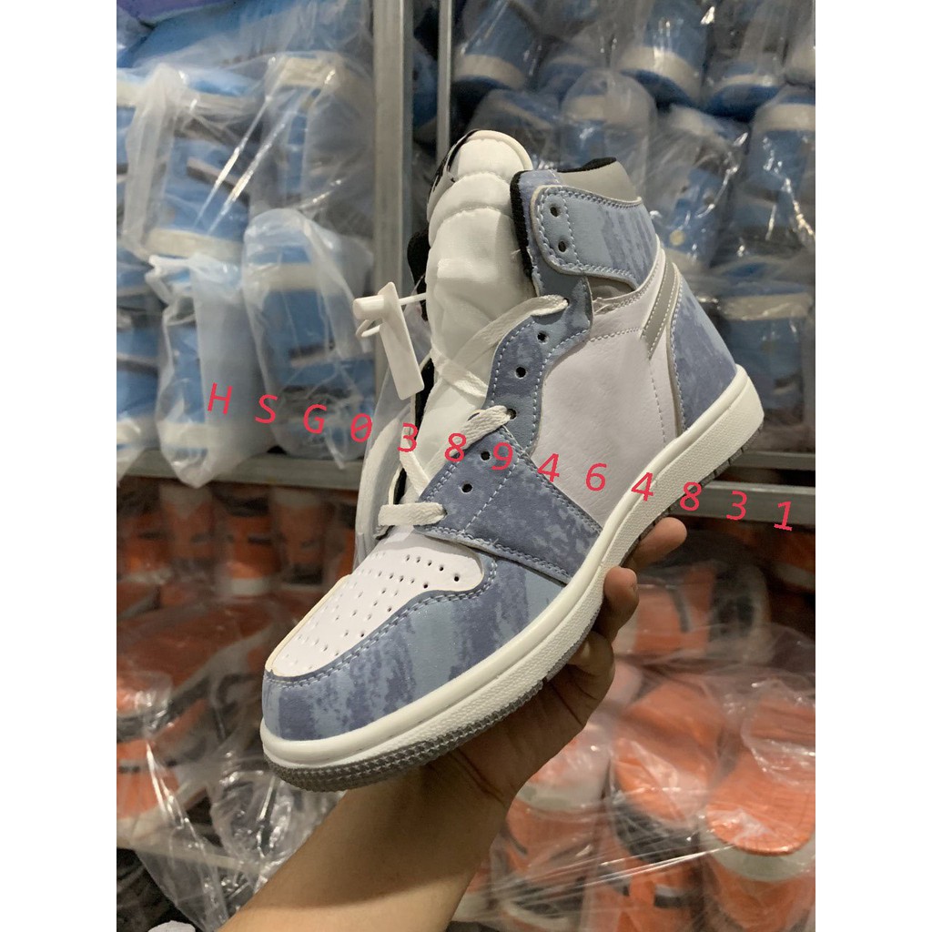 [Rẻ vô địch] giày thể thao sneaker J cổ cao hyper royal xanh nỉ cao cổ mới nhất, bản cao cấp phù hợp nam nữ