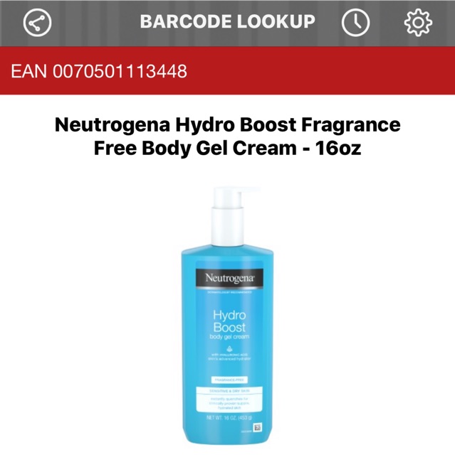 Kem dưỡng thể Hydro Boost Body Gel cream frangrance-free 453g