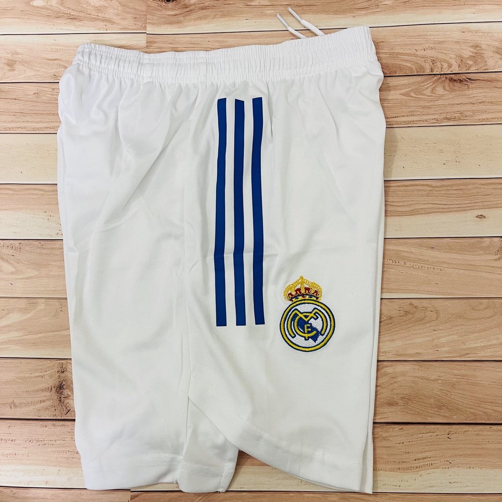 Áo Bóng Đá CLB Real Madrid, Áo Đá Banh Real 2022 - Chuẩn Mẫu Thi Đấu - Vải Polyester Thái Gai Lưới