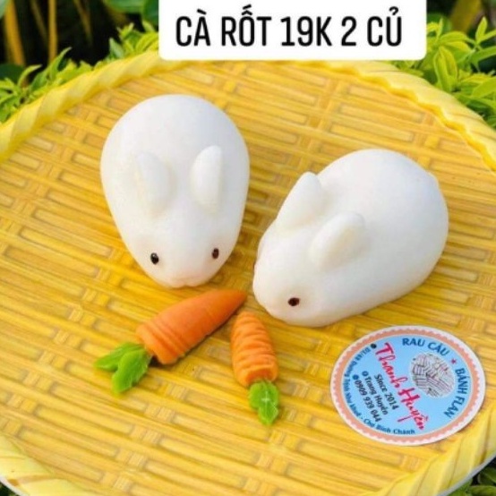 Khuôn Silicon 4D hình Cà Rốt hình thỏ / Khuôn silicon  trang trí bánh thạch rau câu/ Bánh sinh nhật