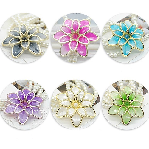 Dây chuyền mặt hình bông hoa phối ngọc độc đáo thời trang cho nữ