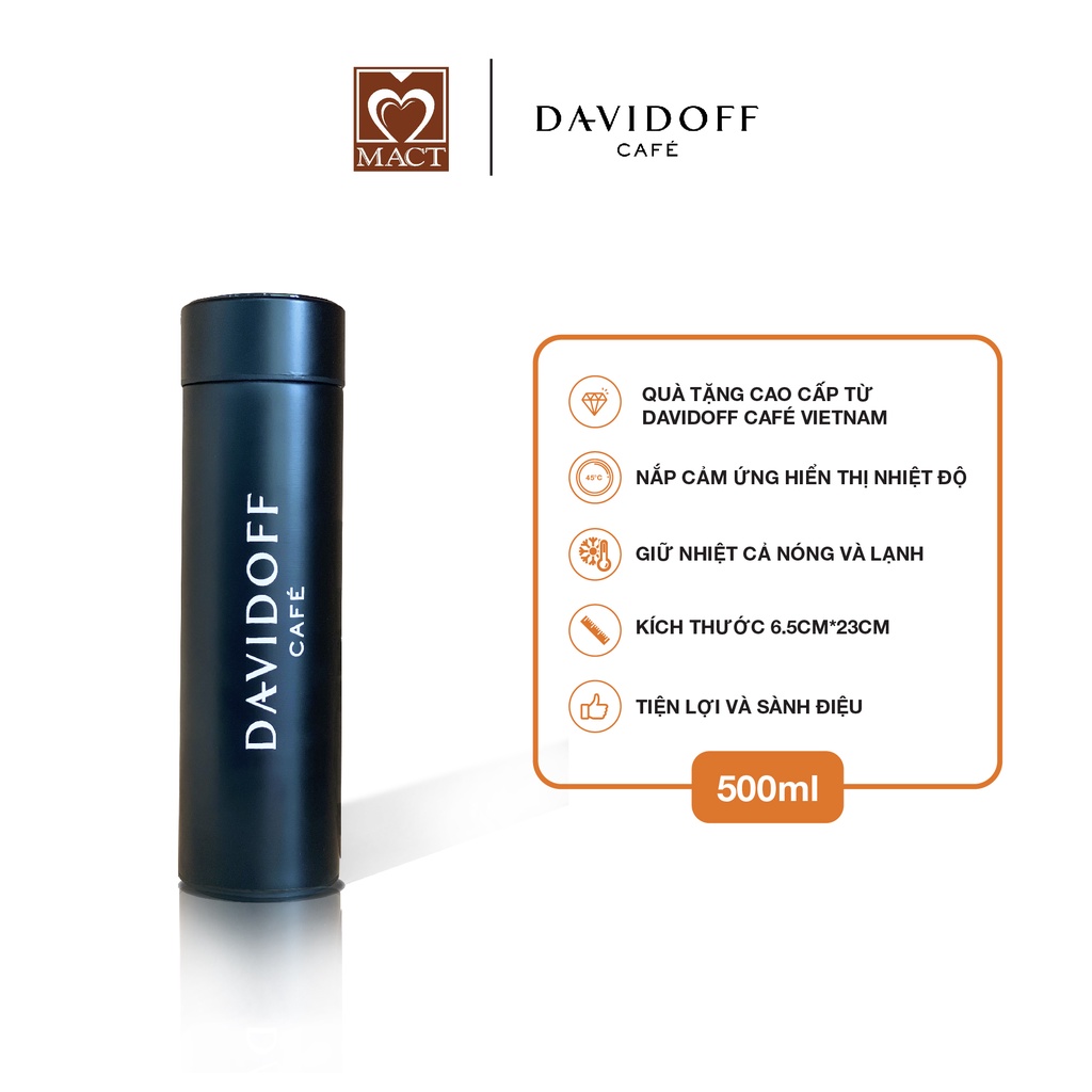 Bình giữ nhiệt thông minh DAVIDOFF - nắp hiển thị nhiệt độ - 500ml