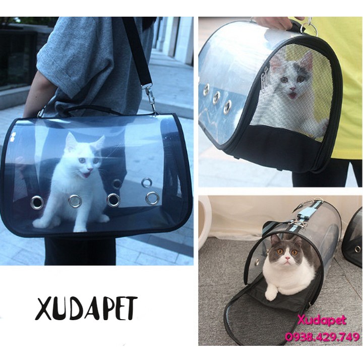 Túi Đựng Thú Cưng Trong Suốt dễ dàng mang đi bất cứ nơi đâu, có thể dễ dàng quan sát - Xudapet - SP005183