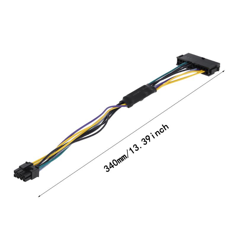 Cáp Chuyển Đổi Nguồn 24 Pin Sang 8 Pin Atx Psu Psu Cho Dell Optiplex 3020 7020 9020 Precision T1700 12-inch (30Cm)