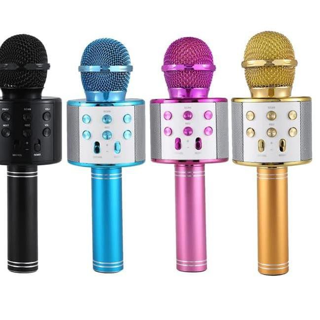 Loa Bluetooth Không Dây Ws858 / Mic Ws 858 Kèm Phụ Kiện