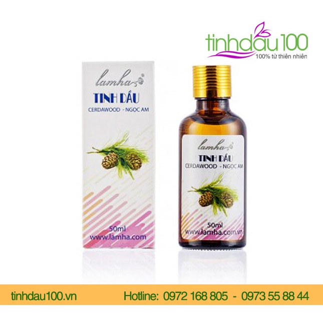 Tinh dầu gỗ Ngọc am Cedarwood essential oil Lam Hà giúp an thần, xua đuổi côn trùng, chống nấm mốc Tinh Dầu 100 Shop