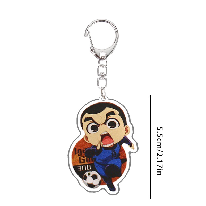 SF In stock Anime Blue Lock Acrylic Keychain New Cartoon Figure Double Sided Pendant Keyring Collections Key Chain