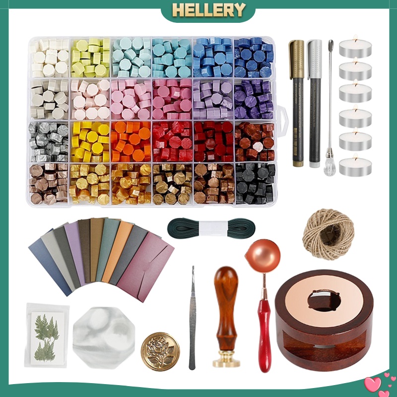 Bộ Dụng Cụ Đóng Dấu Sáp Niêm Phong Bao Thư Có Tay Cầm