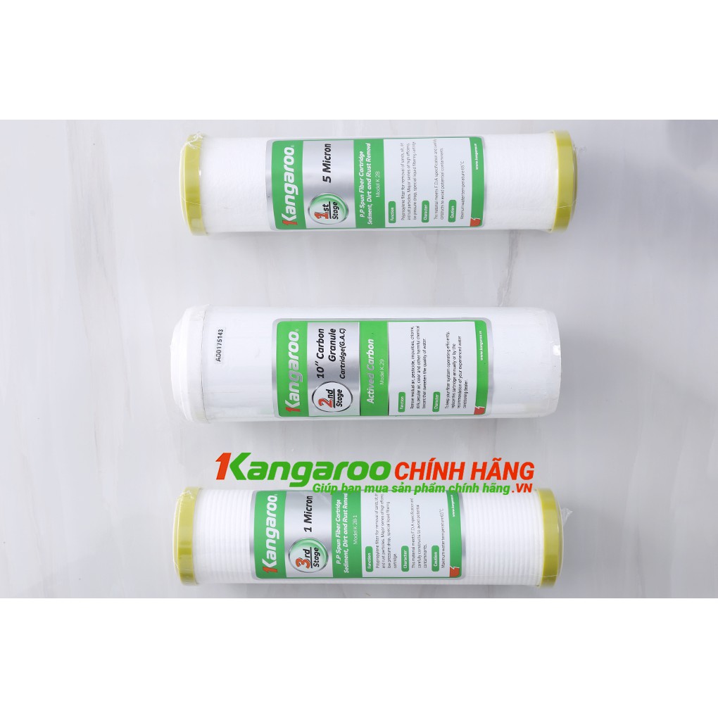 Bộ 3 Lõi lọc nước kangaroo 123 giá tốt