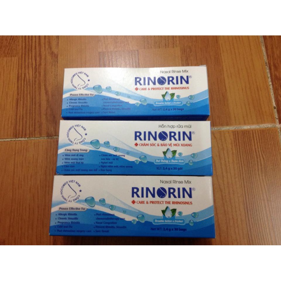 Muối Rửa Mũi Rinorin 30 Gói