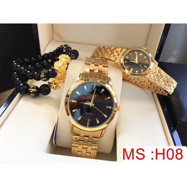 Đồng Hồ Cặp Nam Nữ Halei Chính Hãng Chống Nước