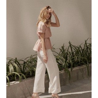 [Mã FASHIONMALLT4 giảm 15% đơn 150k] Popbirdy-Áo Lụa Chích Eo