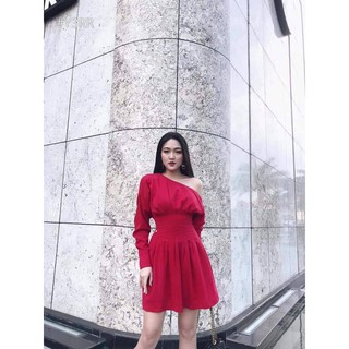 VÁY - ĐẦM LỆCH VAI CHIẾT LI XIẾT EO