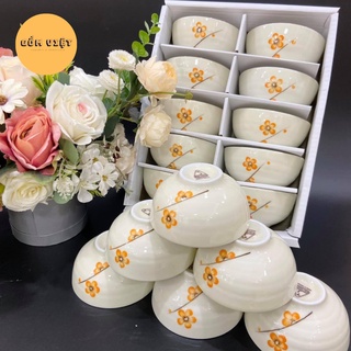 Bát ăn cơm sứ hoa văn tinh tế, sang trọng