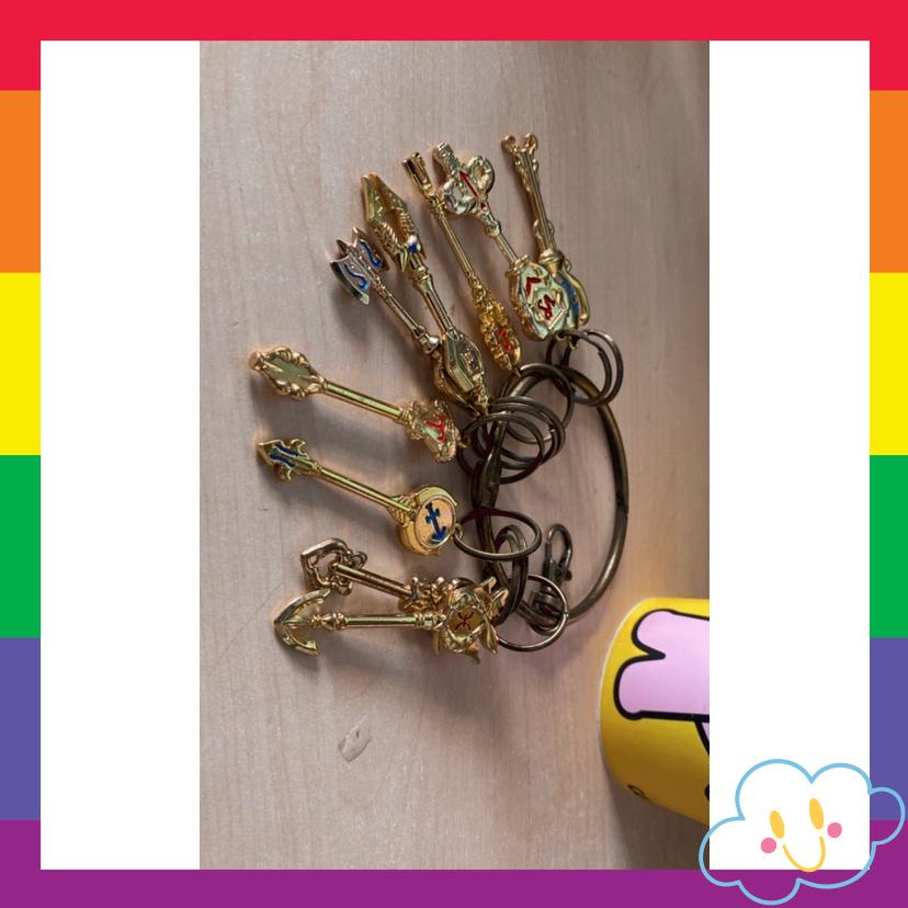 Móc Chìa Khóa Dây Chuyền Fairy Tail Cung Hoàng Đạo Sailor Moon Sakura Đồng Giá 25k