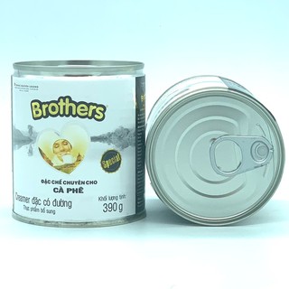 (Combo 2 Hộp) Sữa đặc Trung Nguyên có đường Brothers 390gram