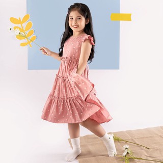 Váy cho bé gái xinh đẹp, cao cấp Econice V012, Size trẻ em 5-10 tuổi mặc mùa hè