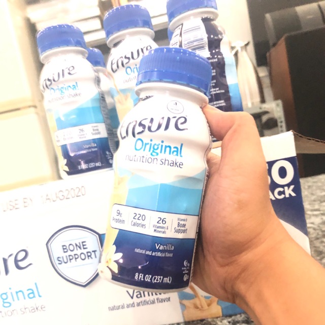 Sữa Nước Ensure Original Nutrition Powder chai 237ml của Mỹ