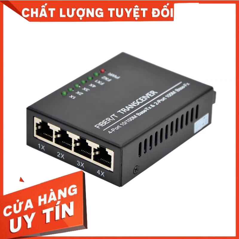 Converter quang điện 2 Quang 4 LAN