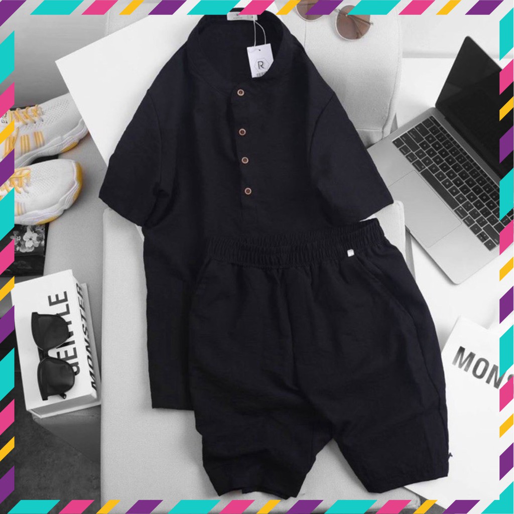 CHẤT VẢI SỊN ] Bộ Đũi Nam Vải Đũi Cao Cấp - Bộ Hè Đũi Hàng Xuất Xịn Full Tem | BigBuy360 - bigbuy360.vn