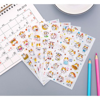 Nhãn dán sticker dễ thương lẻ từng tấm