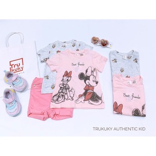 set áo phông mickey bé gái
