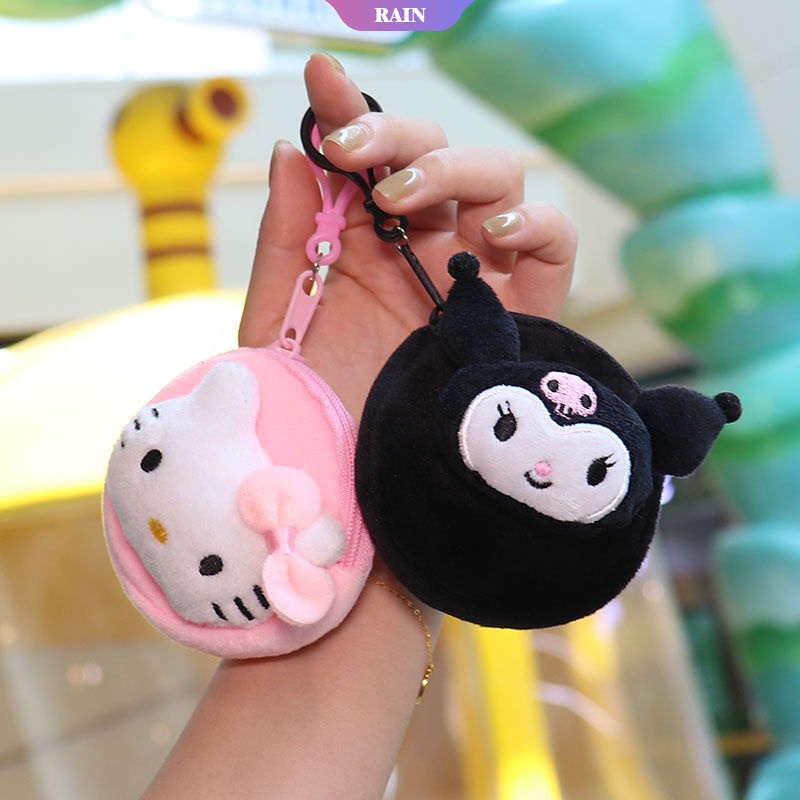 SANRIO Móc Khóa Hình Nhân Vật Hoạt Hình Cinnamoroll Kuromi My Melody Hello Kitty Pom Pom Dễ Thương