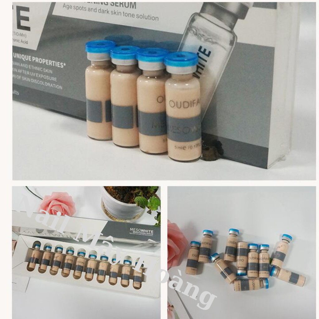 Cấy Phấn Meso White Hàn Quốc - Hộp 10 ống Date Mới ( hàng chuẩn)