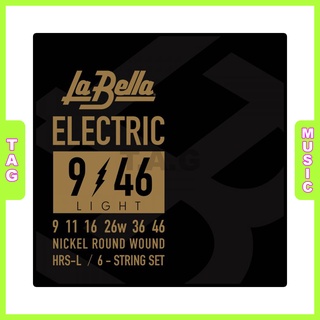 Electric Guitar Strings, Dây đàn Guitar Điện Labella HRS Nickel Round Wound Chính hãng Handmade in the USA