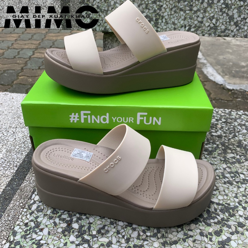 Dép cao gót, lê Cross Brooklyn 7p đế xuồng, nhựa mềm nhẹ, bền đẹp, chống trơn trượt cho nữ