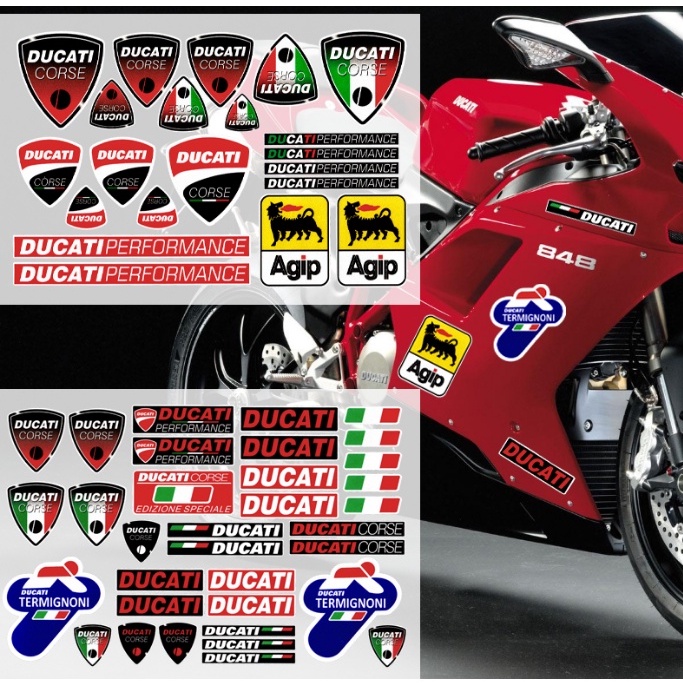 1 Miếng Dán Logo Ý Màu Phản Quang Cho Ducati Multistrada Performance 821 620