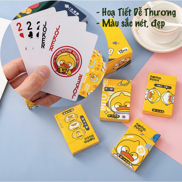 Bộ Bài Vịt Vàng Dễ Thương/ Tú Lơ Khơ Chơi Poker/ Xì Zách T024