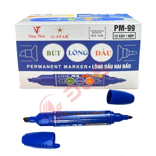 Hộp 12 Cây Viết Lông Dầu 2 Đầu G-star Cao Cấp PM99 ( Mực Không Xoá Được )