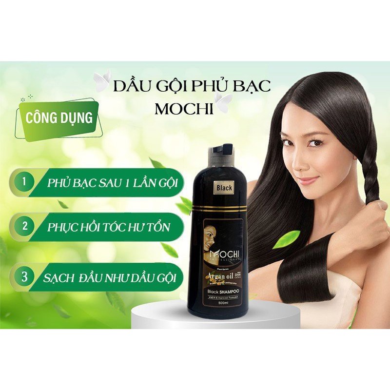 [Sale] Dầu Gội Phủ Bạc Mochi Nhật Bản - Giúp Tóc Óng Mượt - Chai 500ml | BigBuy360 - bigbuy360.vn