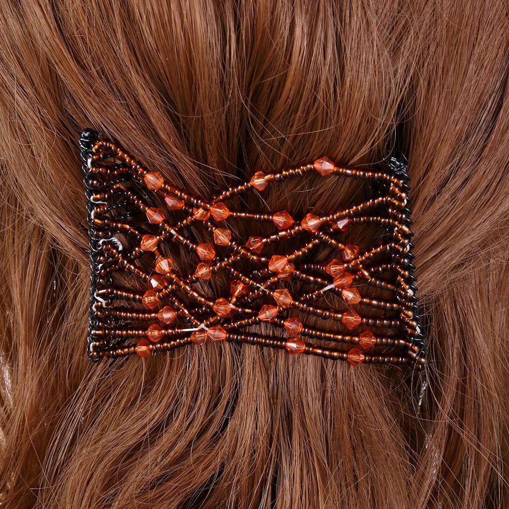 Lược Chải Tóc SOFTNESS Co Giãn Đính Hạt Cườm Tạo Kiểu Tóc DIY