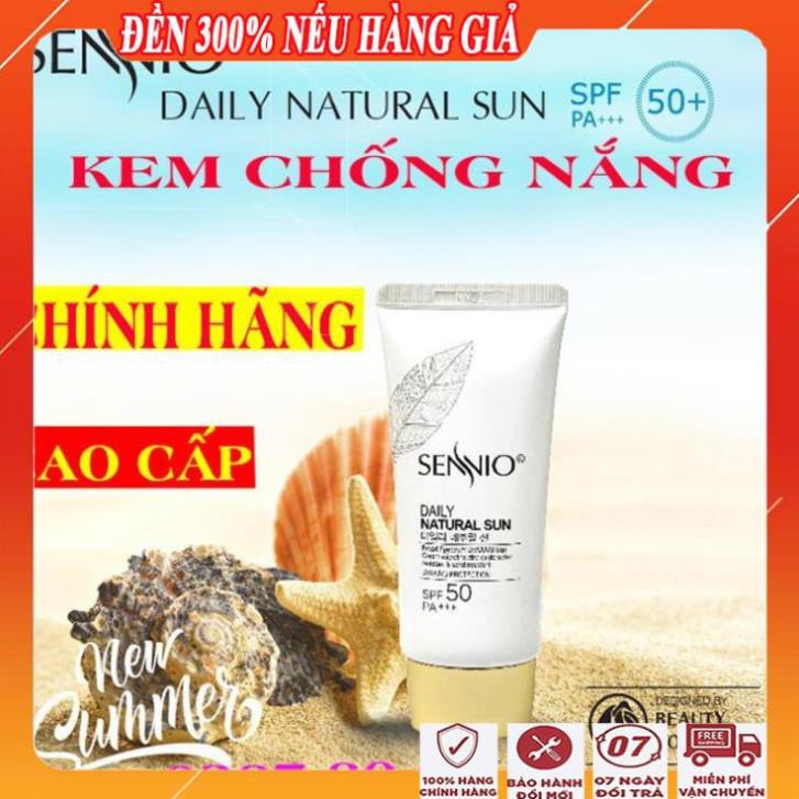 [THÁCH THỨC MỌI ÁNH NẮNG] Kem chống nắng kềm dầu nâng tông da sennio/Kem chống nắng tốt cao cấp đa năng hàn quốc