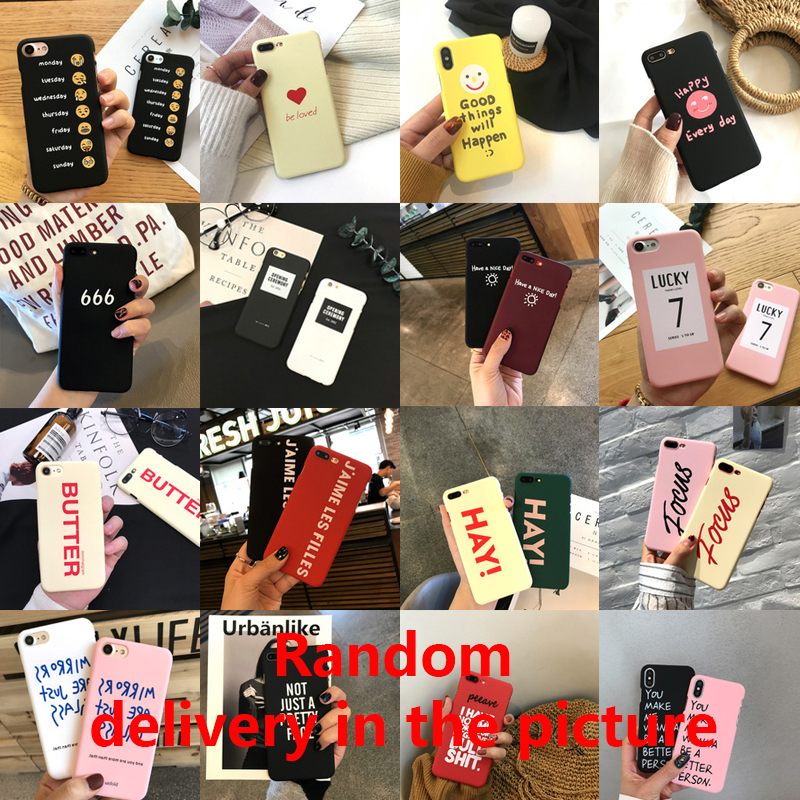 Ốp Điện Thoại Nhựa Cứng Họa Tiết Hoạt Hình Đơn Giản Thời Trang Cho iPhone Xs X 7 8 6 6s 7/8/6/6s Plus Se 2020