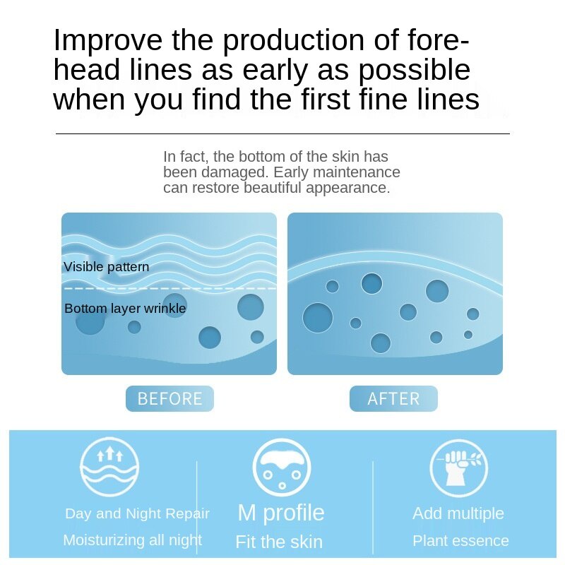 Miếng Dán Collagen Venzen-Hexapeptide Dưỡng Ẩm Và Xóa Nếp Nhăn Cho Vùng Trán / Chân