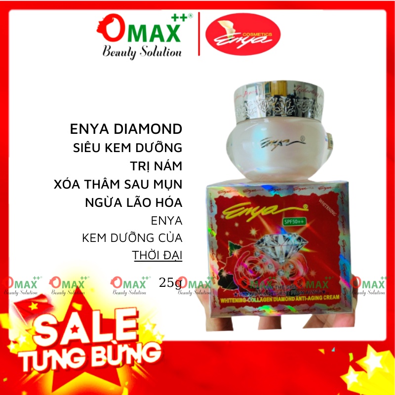 KEM ENYA KIM CƯƠNG XOÁ THÂM NÁM - TÁI TẠO DA - GIÚP DA SÁNG BÓNG 9 IN 1 - 25G - ENYA COLLAGEN DIAMOND ANTI-AGING CREAM