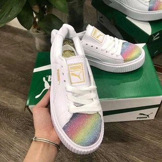 [CTV+Freeship+Phụ kiện] giày puma nhũ cầu vồng