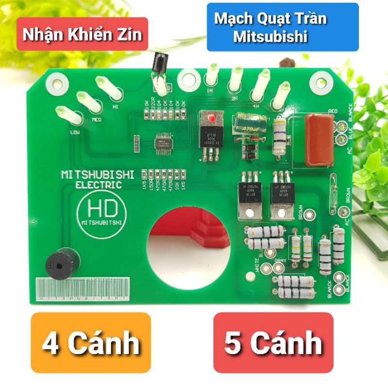 Mạch Quạt Trần Mitsubishi Loại 4 Cánh 5 Cánh (Nhận Khiển Zin)Tự Sửa Quạt Giá Rẻ