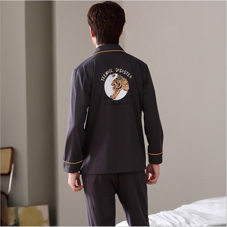 Đồ bộ Pijama-Đồ ngủ nam cao cấp phong cách Hàn Quốc, chất COTTON 100 dày dặn & thoáng khí
