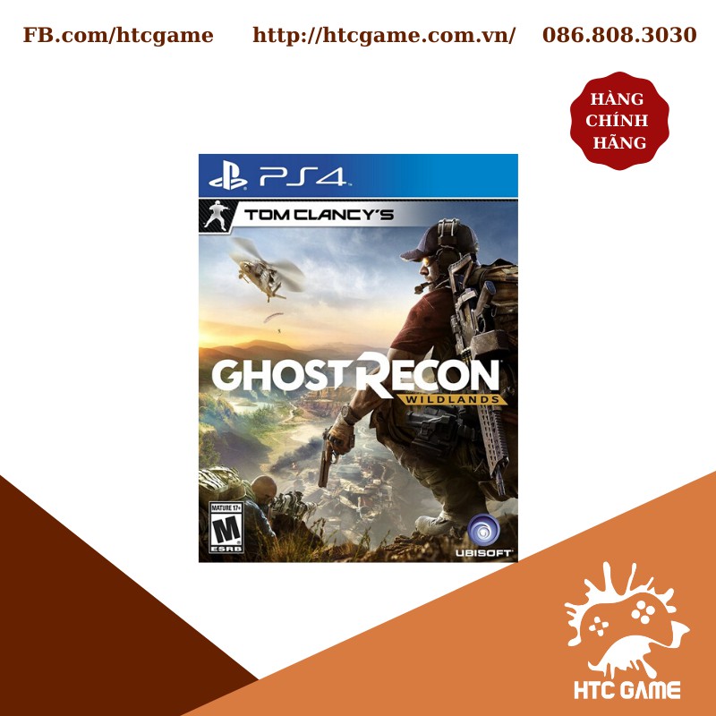 Đĩa game Tom Clancy's Ghost Recon Wildlands dành cho máy PS4