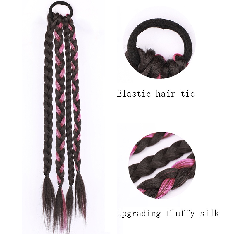 Mới Dây Buộc Tóc Đuôi Ngựa Bằng Cao Su Tổng Hợp Tự Nhiên Dành Cho Nữ