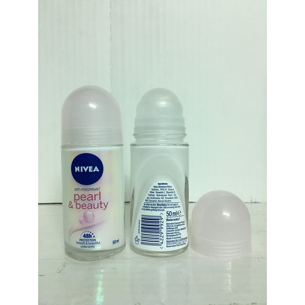 Combo 3 Chai Lăn Khử Mùi Nivea Pearl &amp; Beauty 50ml - Mỹ