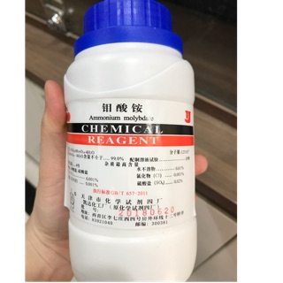 Hoá chất ammonium molybdate amoni molybdat lọ 500g (NH4)6Mo7O24