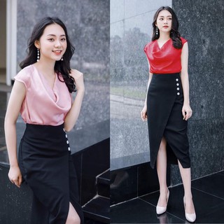 Áo kiểu cổ đổ sang trọng - nhiều size và màu, form dáng chuẩn, dễ mặc đi làm, dự tiệc